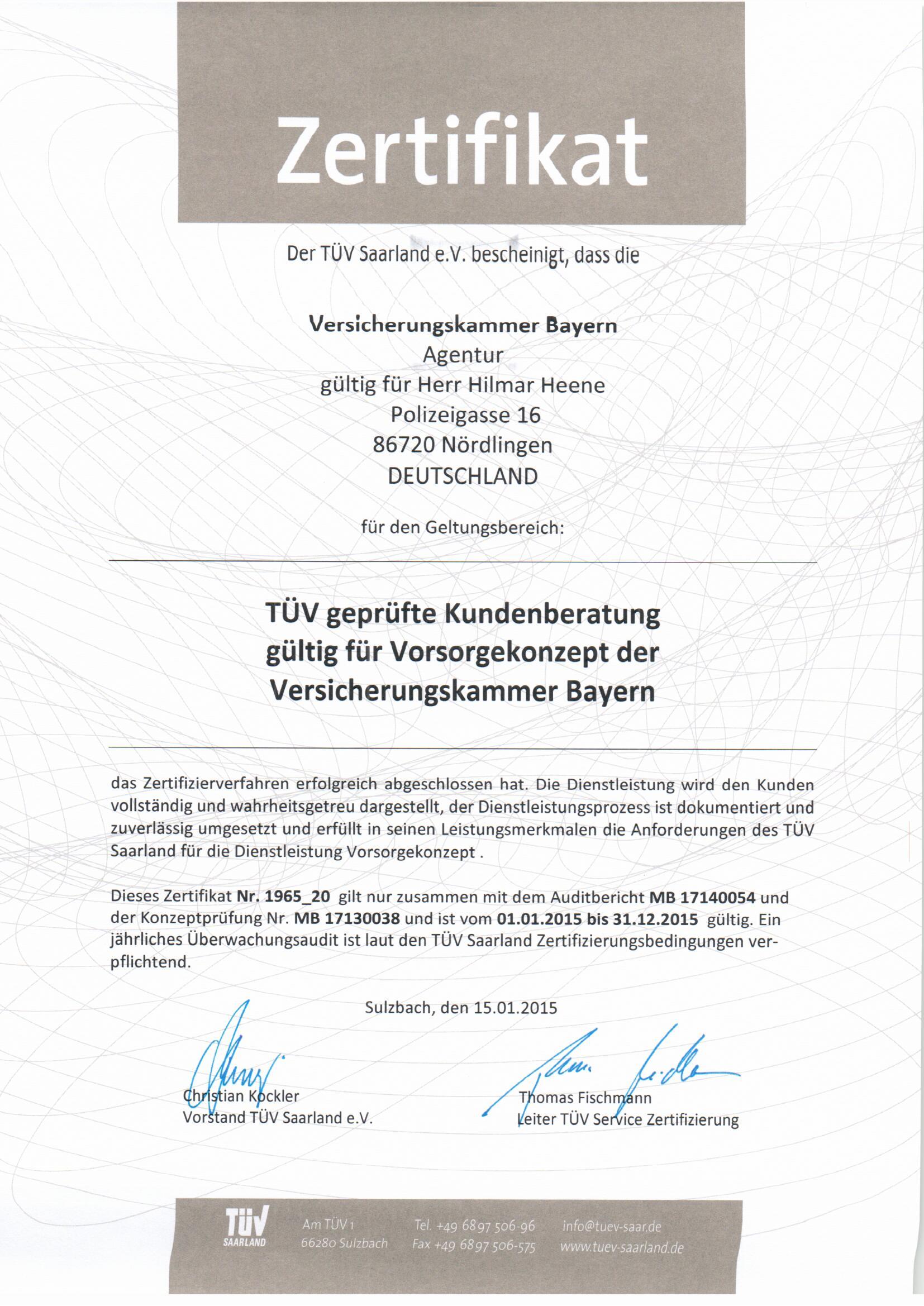 T&Uuml;V gepr&uuml;ftHilmar Heene Versicherungen
Versicherungskammer Bayern Serviceb&uuml;ro Gesch&auml;ftsstelle 86720 N&ouml;rdlingen Kuhgasse 2
www.heene-versicherungen.de, Versicherungskammer Bayern, bayerische Versicherungskammer, Generalagentur Hilmar Heene, Sparkasse N&ouml;rdlingen, Sparkasse, Servicecenter Ries, Donauwoerth, Noerdlingen, Sparkasse, Landesbrand, Versicherung, Kuhgasse 2, Wolf Versicherungsb&uuml;ro